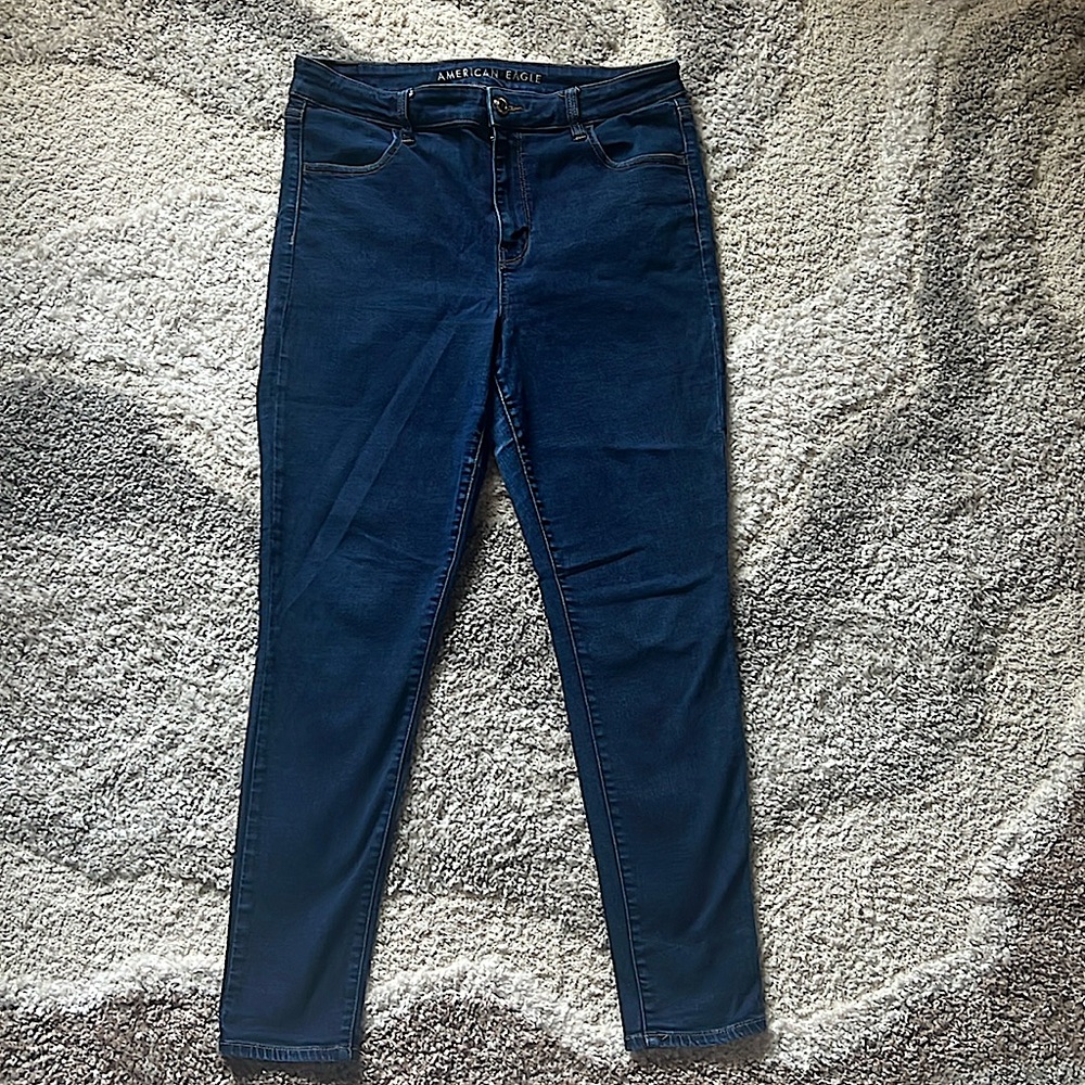 American eagle skinny dark wash denim